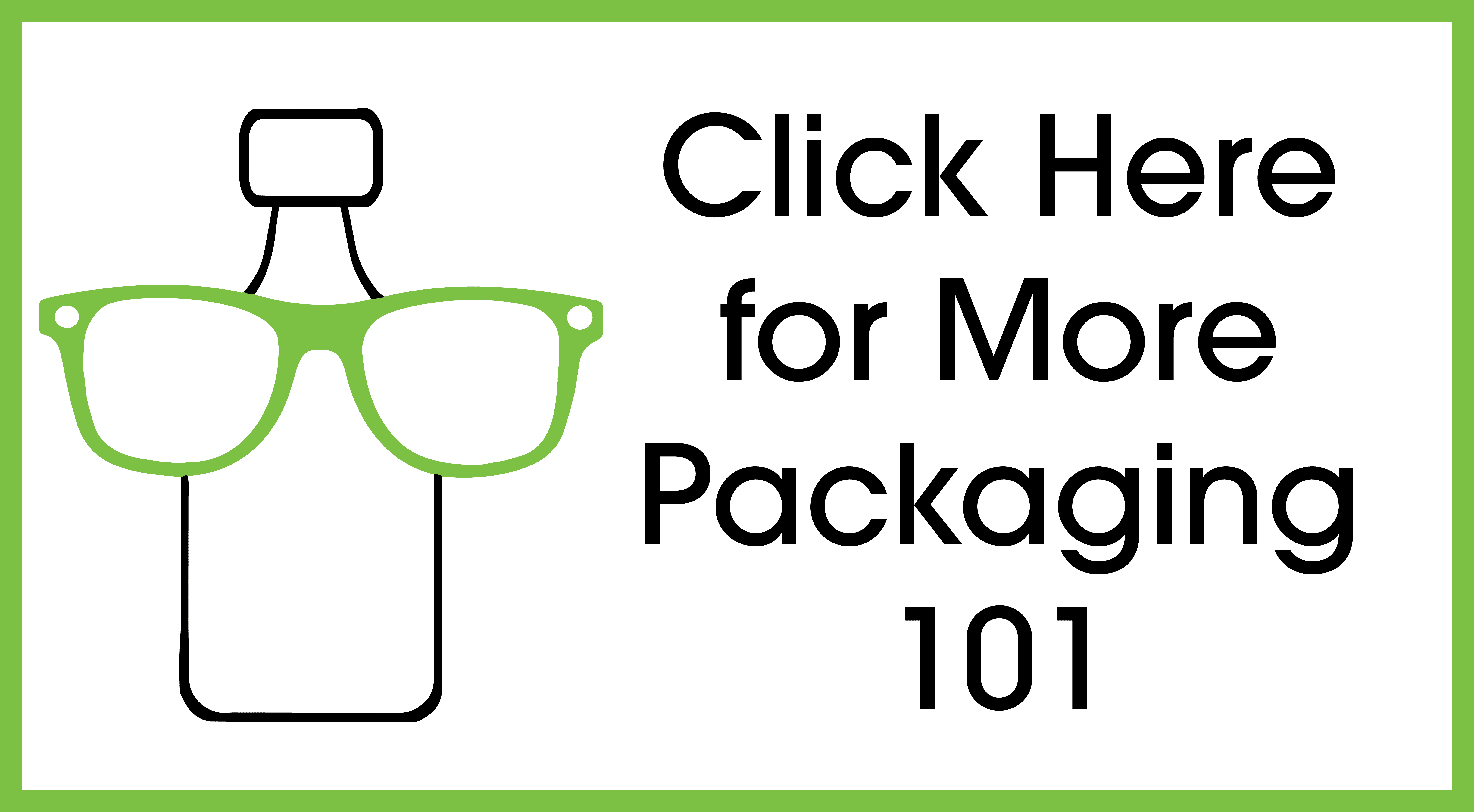 Packaging 101 logo with "Click Here for More Packaging 101" written beside it.