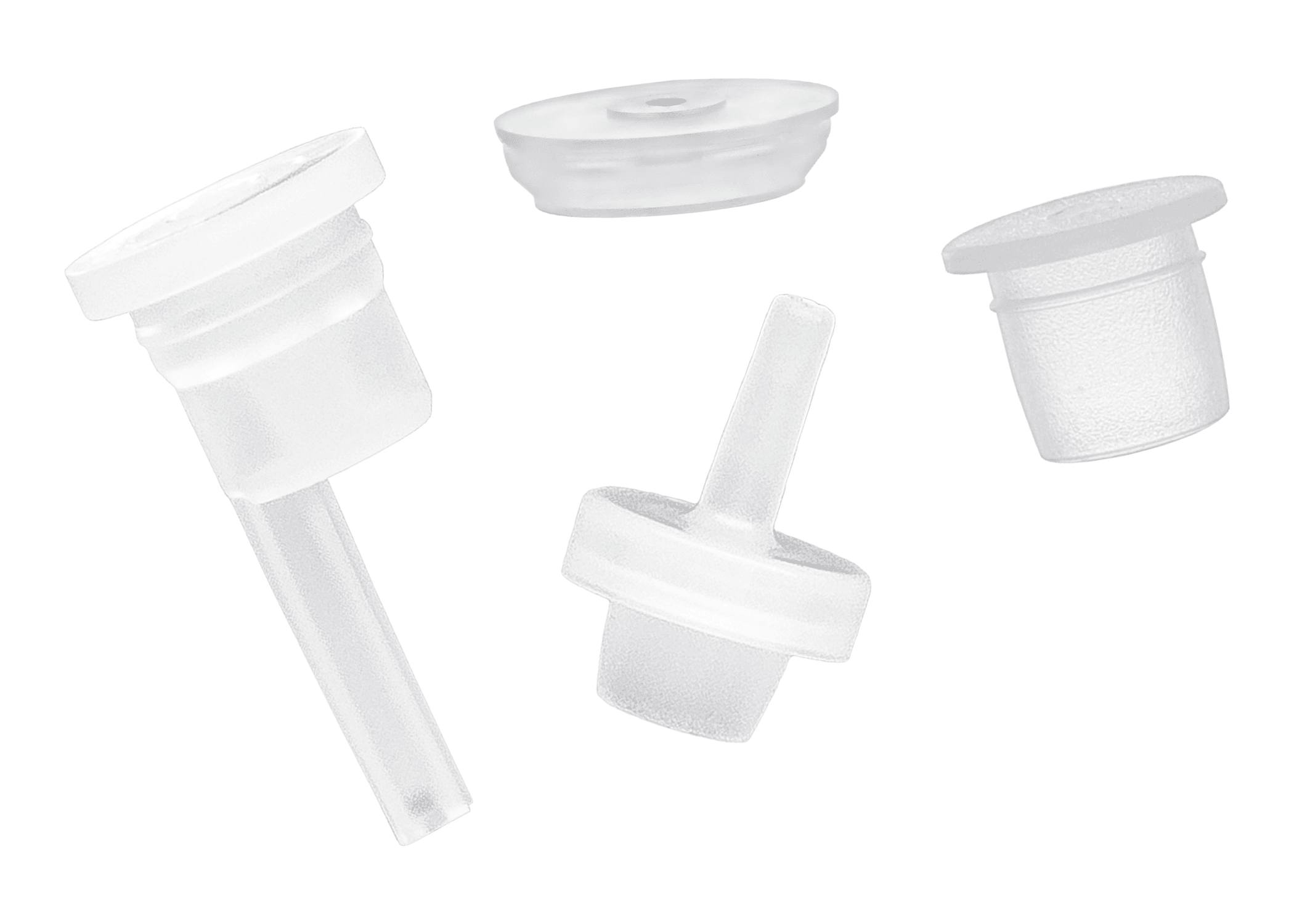 Photo of four plugs for use in packaging
