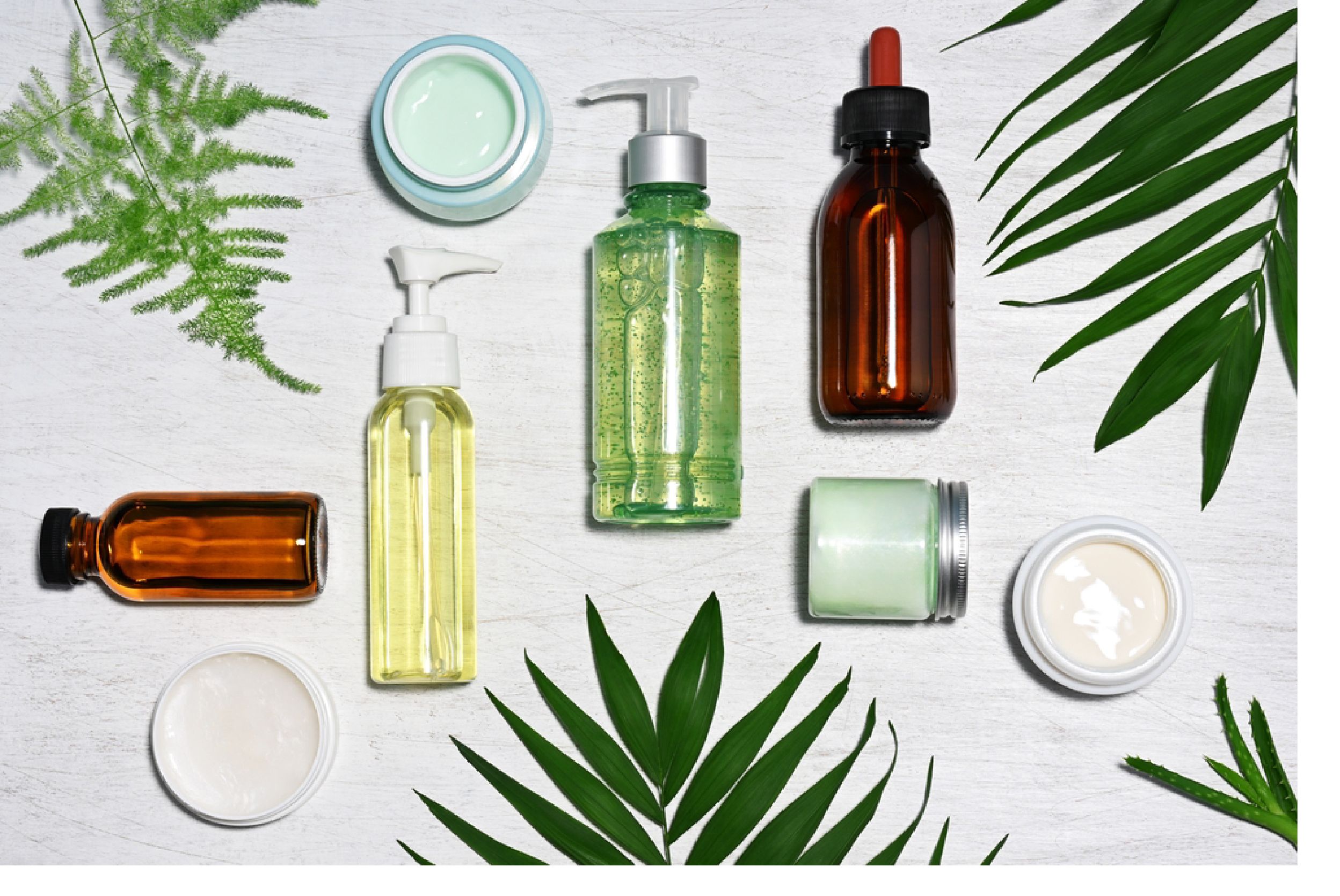 Varying clear PET Bullets covered with different labels depicting generic brands.